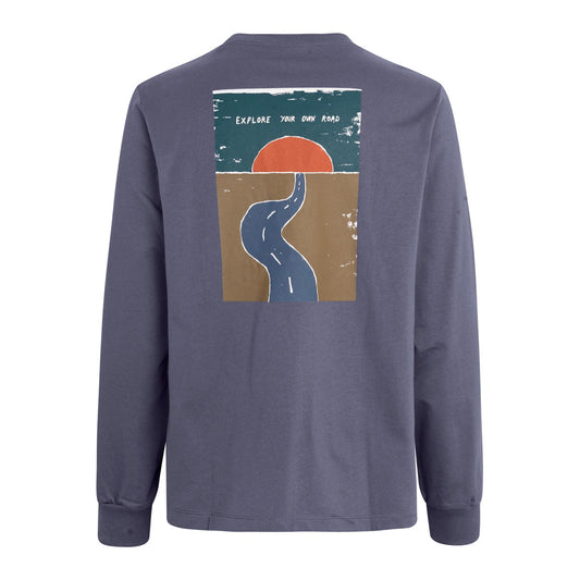 PAS NORMAL STUDIOS Off Race Graphic LS TShirt - Steel