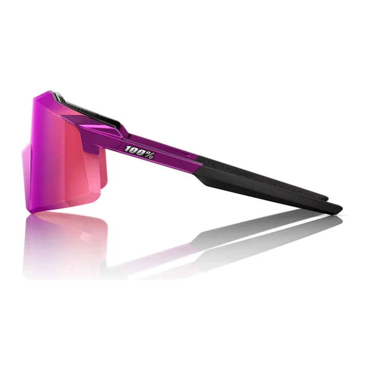 RIDE 100% Aerocraft Sunglasses - Gloss Purple Chrome / Purple Multilayer Mirror Lens