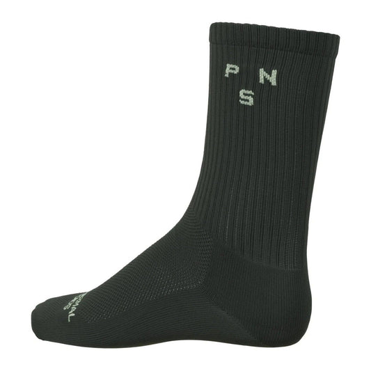PAS NORMAL STUDIOS Off Race Ribbed Socks - Dark Olive