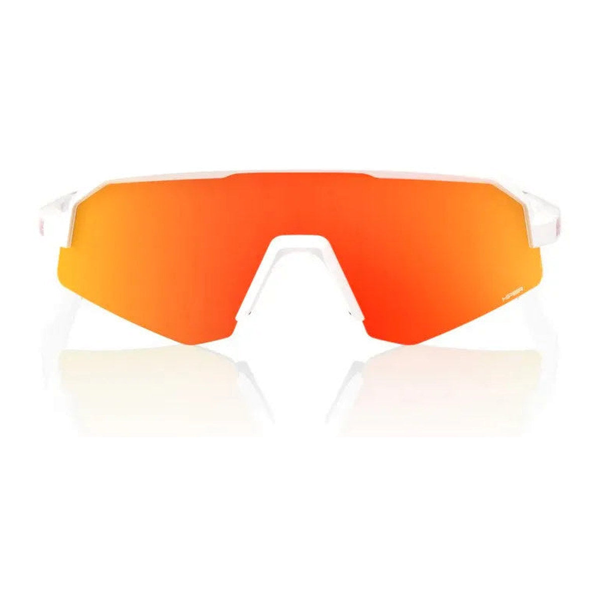 RIDE 100% Slendale XS Sunglasses - Matte White / HiPER Red Multilayer Mirror Lens