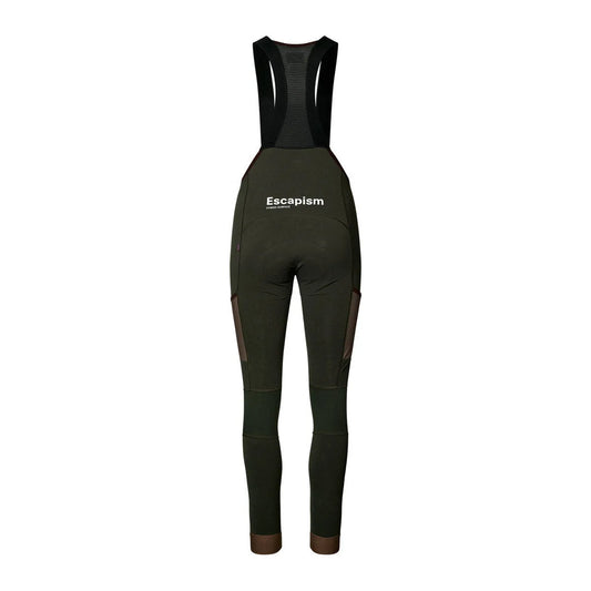 PAS NORMAL STUDIOS Women Escapism Long Cargo Bibs - Dark Olive
