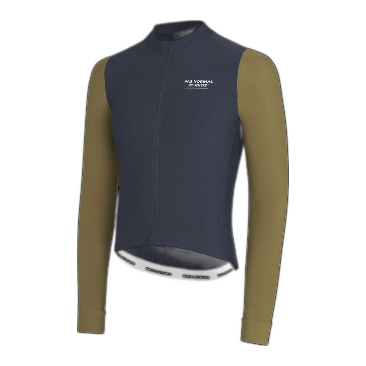PAS NORMAL STUDIOS Men Mechanism Long Sleeve Jersey - Dusty Navy / Brown Olive