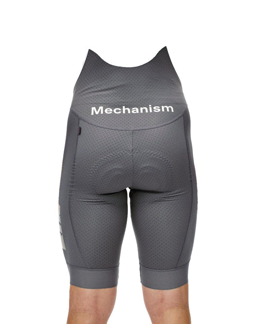 PAS NORMAL STUDIOS Mechanism Logo Bib Shorts -  Medium Grey