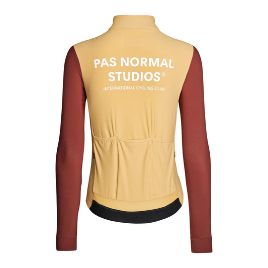 PAS NORMAL STUDIOS Mechanism Women Long Sleeve Jersey - Camel/Maroon