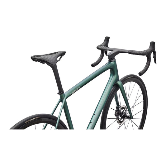 SPECIALIZED Aethos 2 Complete Road Bike Shimano Dura Ace E1 2026 - Gloss Premium Fjord Metallic / Dolomite Metallic