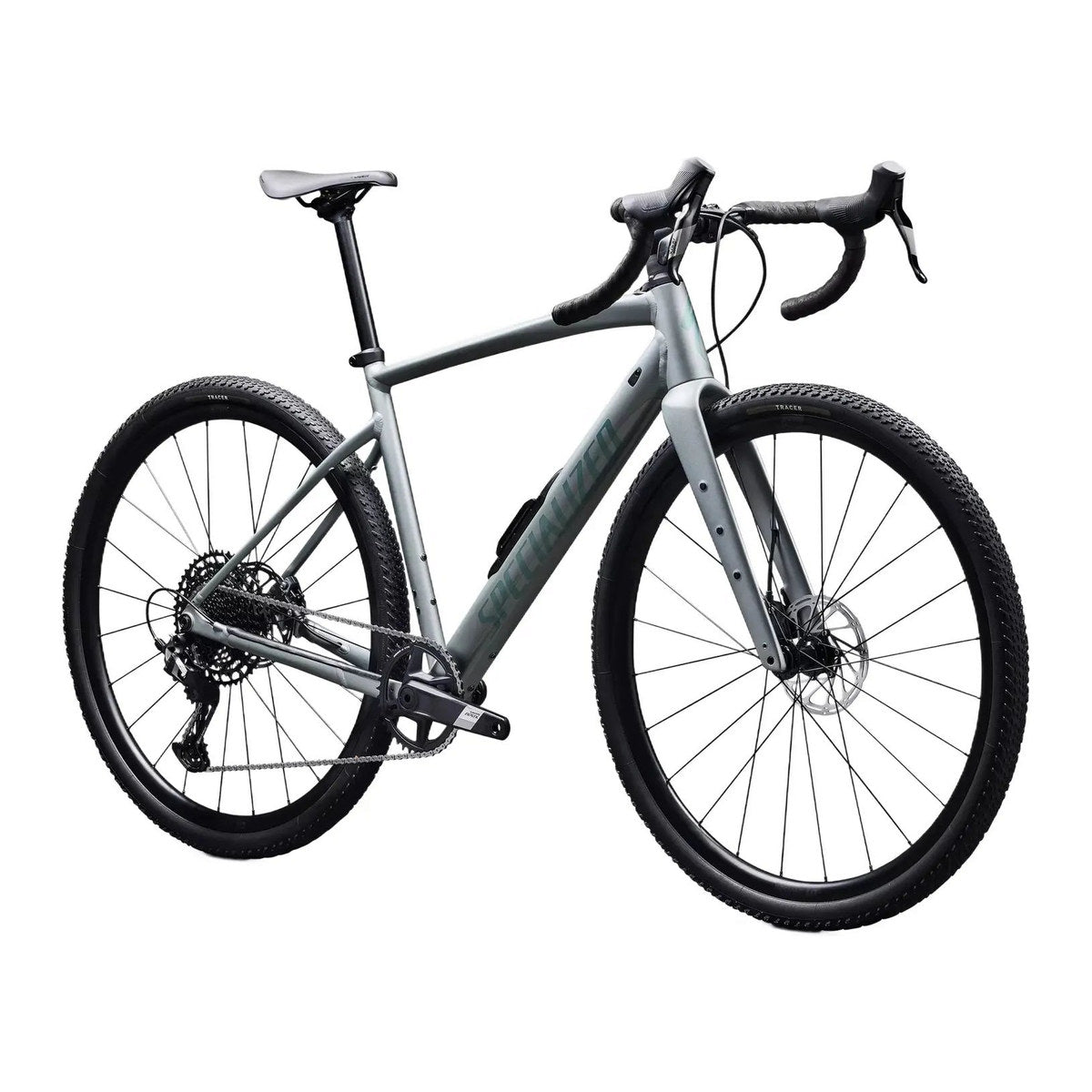 SPECIALIZED Diverge 4 Comp Alloy Complete Gravel Bike SRAM Apex - Satin Shadow Silver / Fjord Metallic