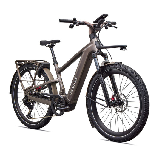 SPECIALIZED Turbo Vado 3 EVO 6.0 Ebike - GLOSS WARM SMOKE METALLIC / SATIN BRUSHED CHROME