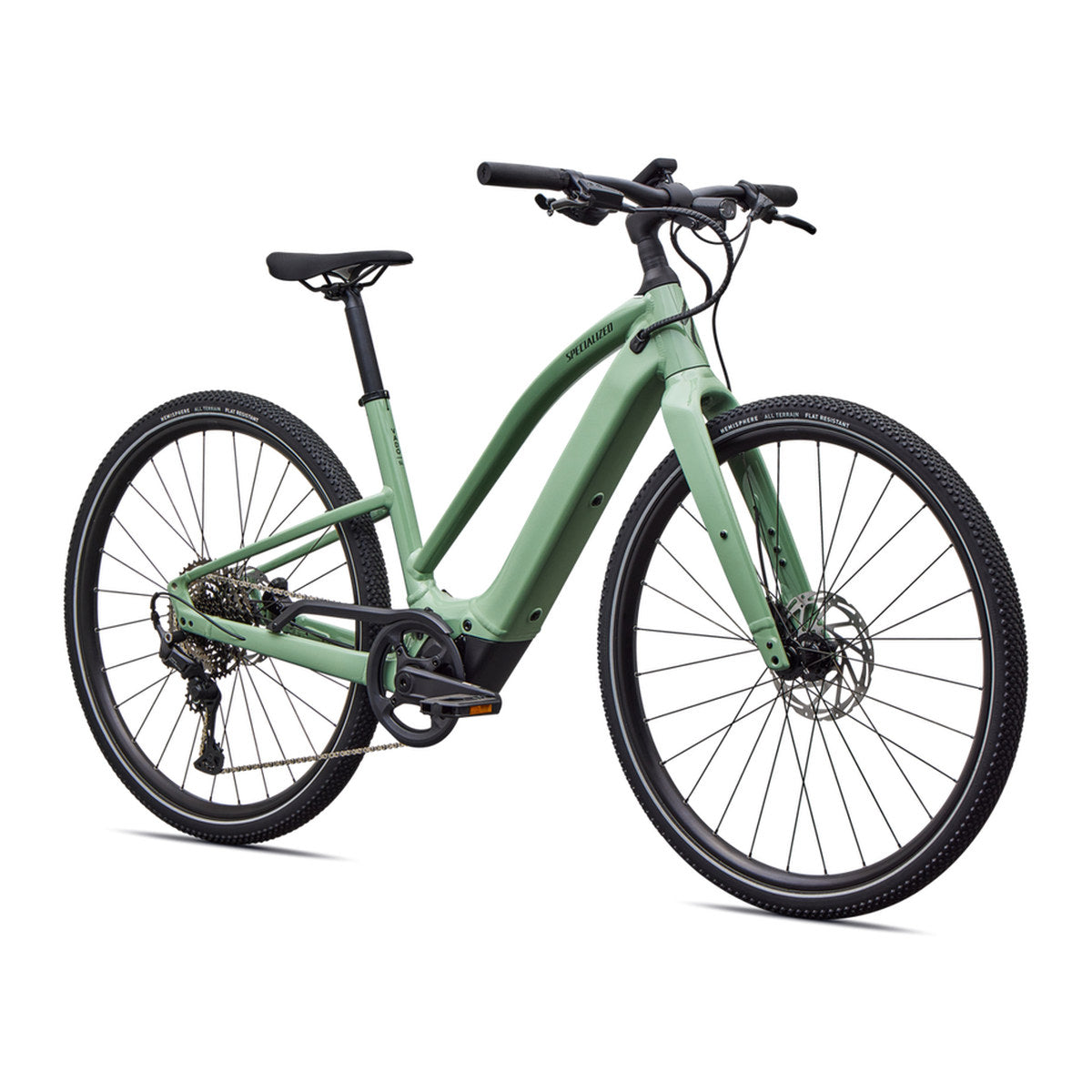 SPECIALIZED Turbo Vado SL 2 4.0 Step Through Ebike - GLOSS PISTACHIO / OAK GREEN METALLIC FROST REFLECTIVE