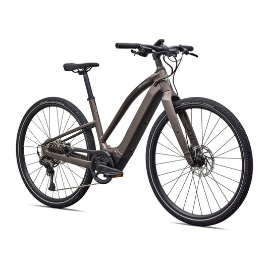 SPECIALIZED Turbo Vado SL 2 4.0 Step Through Ebike - SATIN GUN METAL / AGAVE GREY FROST REFLECTIVE