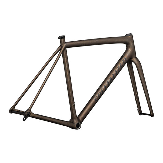 SPECIALIZED Crux Frameset - FACT 10r Carbon - Burnt Gold Metallic / Black Pearl Dry Impasto / Obsidian
