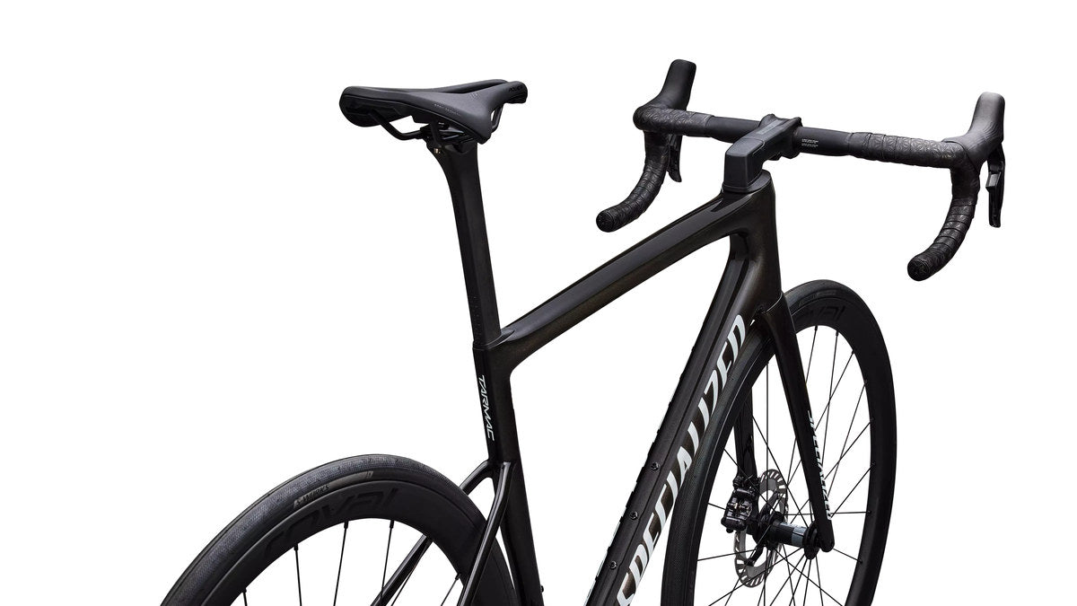SPECIALIZED TARMAC SL8 Expert 2026 Shimano Ultegra DI2 Road Bike - Gloss Obsidian Metallic / Reflex Super Red Pearl Over White
