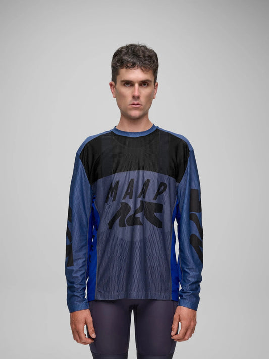 MAAP Alt_Road Air Mesh LS Tee - Mixed Blue