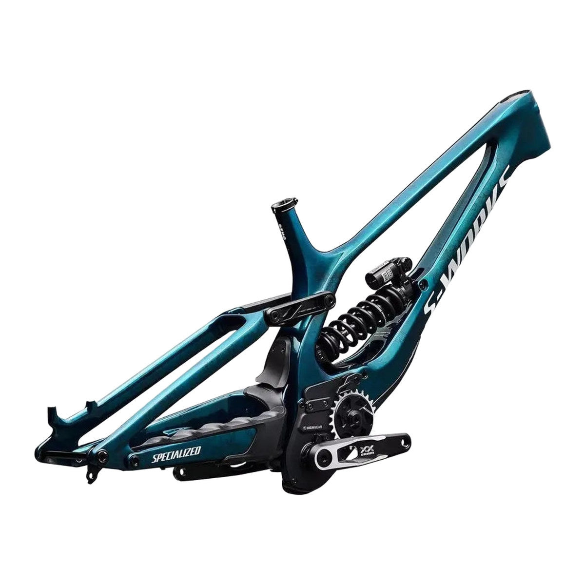 SPECIALIZED Conjunto de cuadro S-Works Demo 11 - Gloss Teal Tint Carbon / Smoke / White