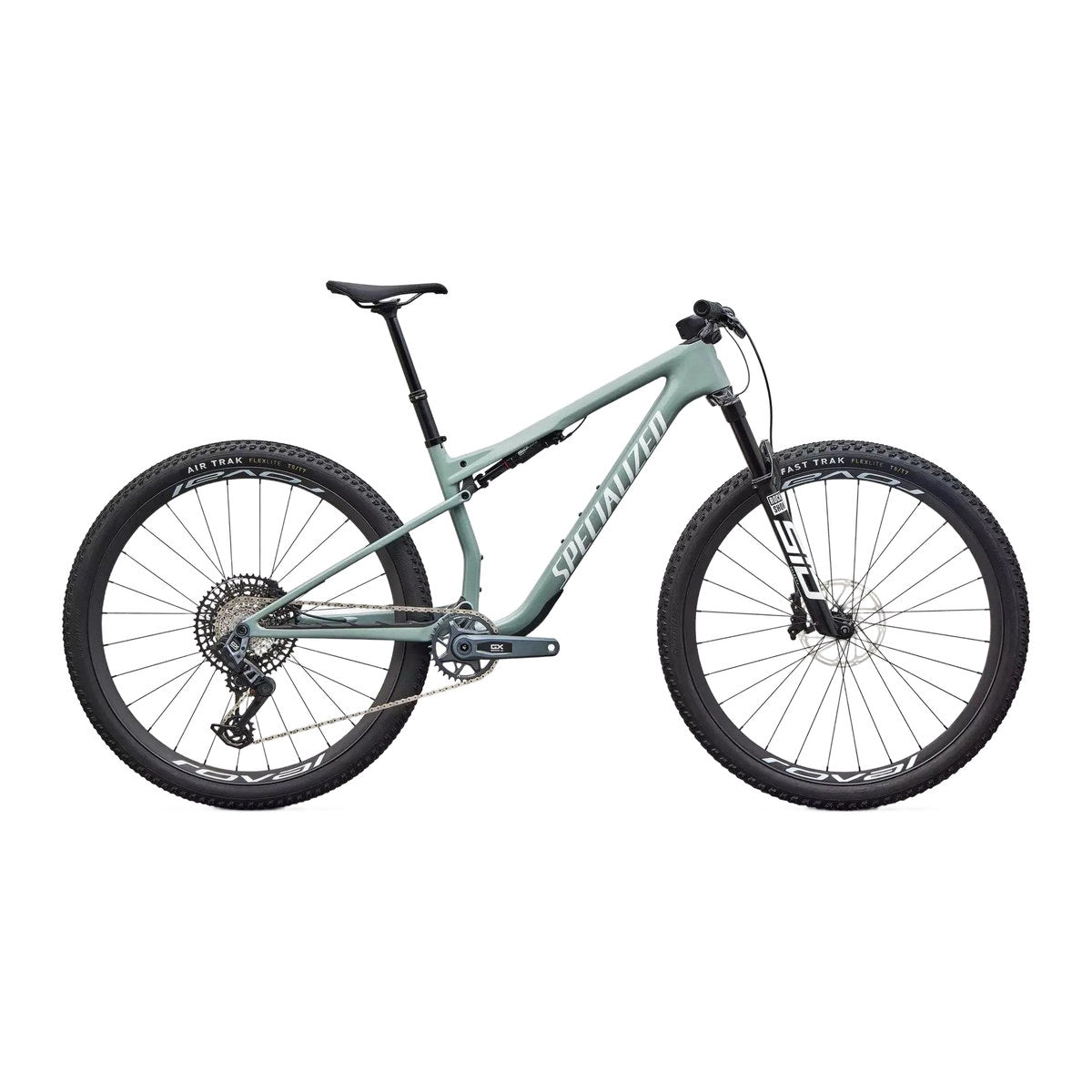 SPECIALIZED Epic 9 Expert Complete MTB - Gloss Agave Grey / Metallic White Silver