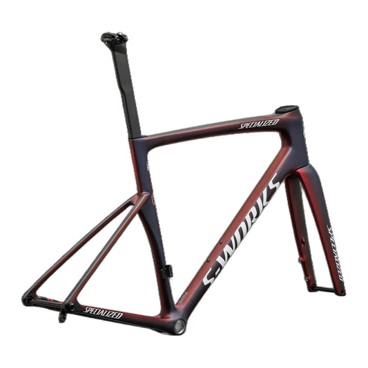 S-Works Tarmac SL9 Team Replica Frameset - FDJ United - SUEZ - Redtnt/Blutnt/Redprl