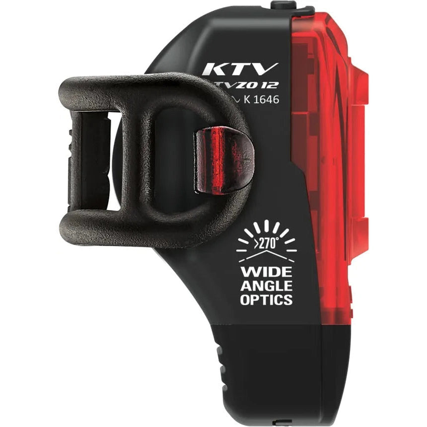 LEZYNE KTV STVZO Rear LIGHT - BLACK/RED