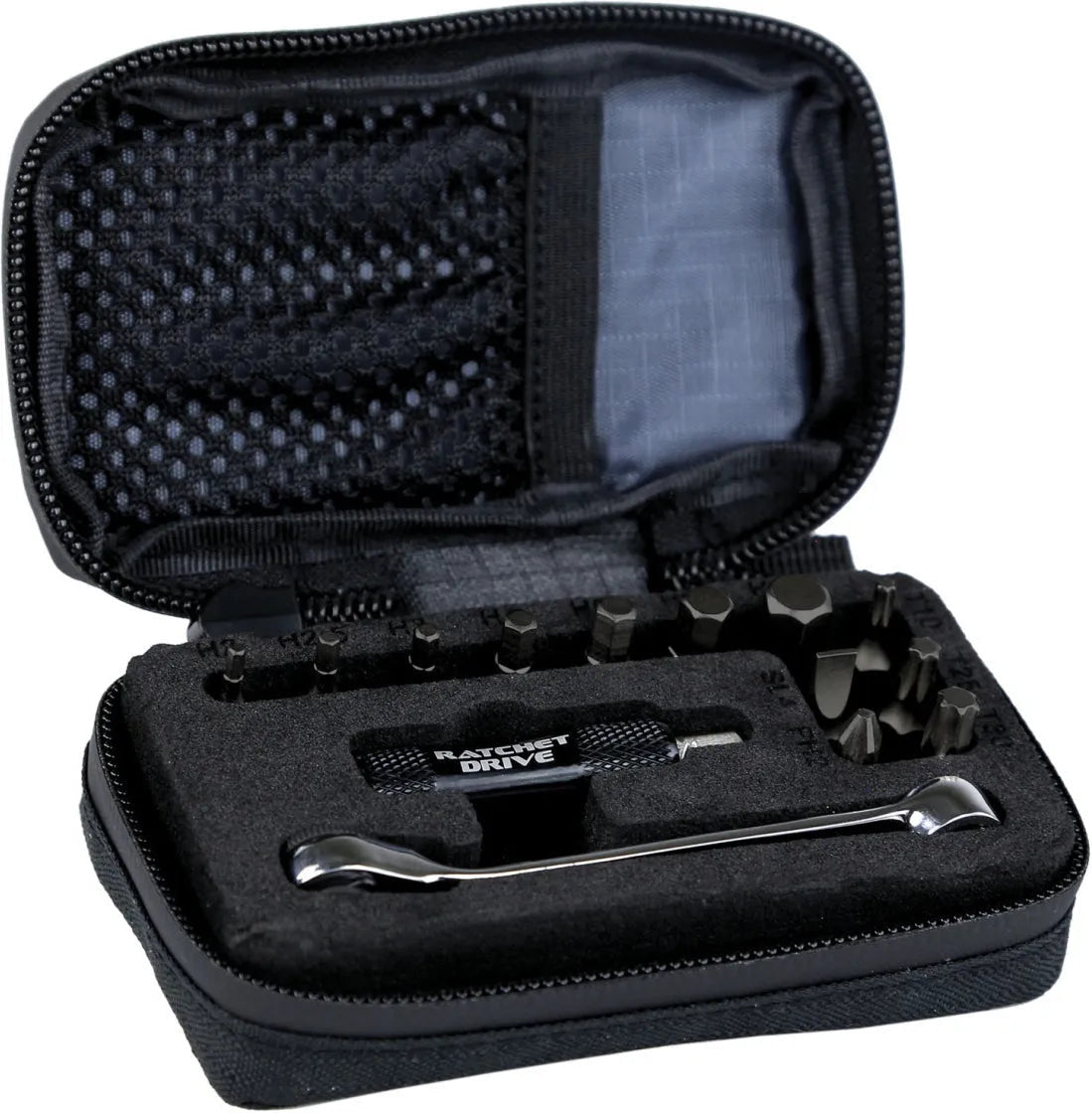 LEZYNE RATCHET KIT WITH BAG - BLACK/NICKEL