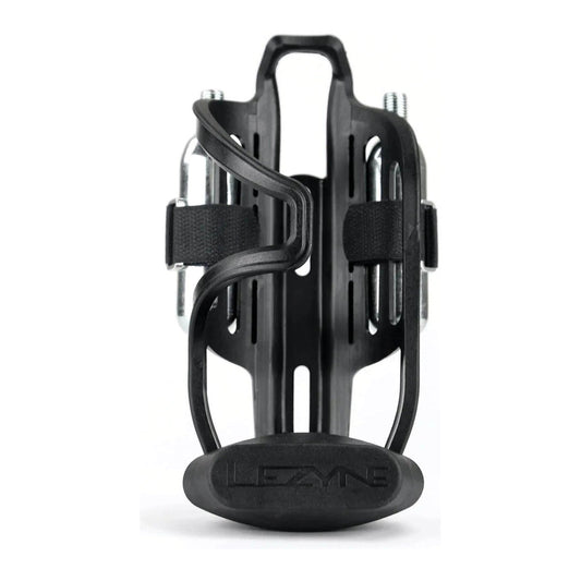 LEZYNE TUBELESS FLOW WATER BOTTLE CAGE WITH CO2 CARTRIDGES - BLACK