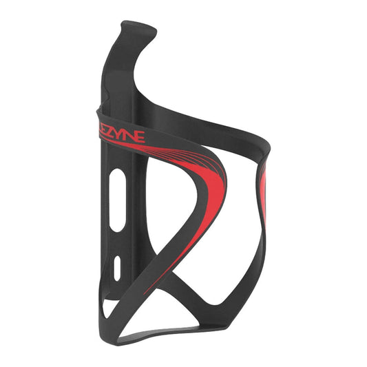 LEZYNE CARBON TEAM WATER BOTTLE CAGE - BLACK/RED