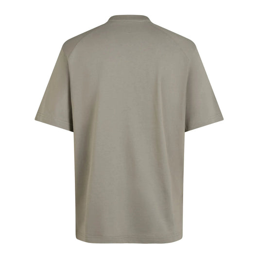 RAPHA COTTON LOGO T-SHIRT - KHAKI/WHITE