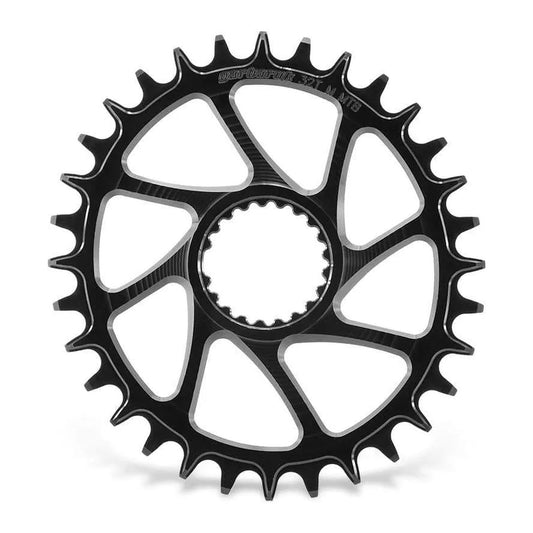 GARBARUK Oval Chainring DIRECT MOUNT SHIMANO M7100/M8100 - BLACK