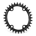 GARBARUK Oval Chainring 96 BCD (SHIMANO M6000/M7000/M8000) - BLACK