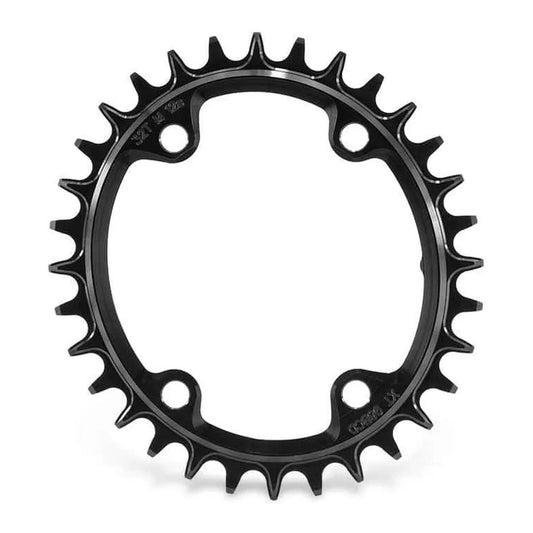 GARBARUK Oval Chainring 96 BCD (SHIMANO M6000/M7000/M8000) - BLACK