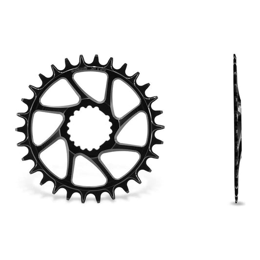 GARBARUK Round  Chainring DIRECT MOUNT CANNONDALE HOLLOWGRAM (AI-COMPATIBLE) - BLACK