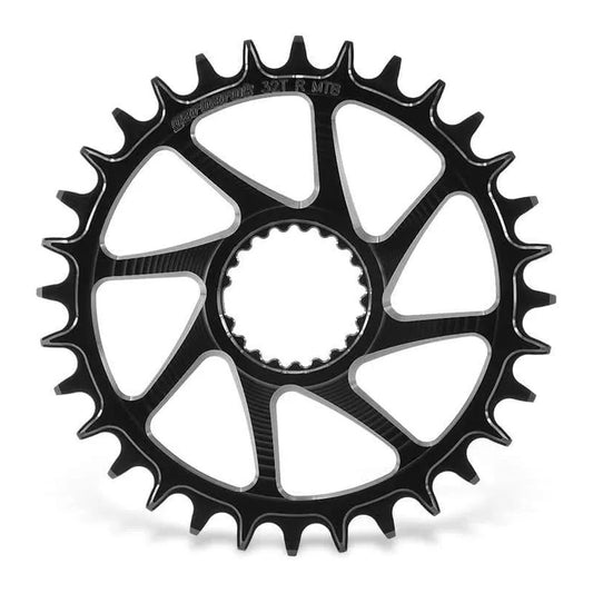 GARBARUK ROUND CHAINRING DIRECT MOUNT SHIMANO M7100/M8100 - BLACK