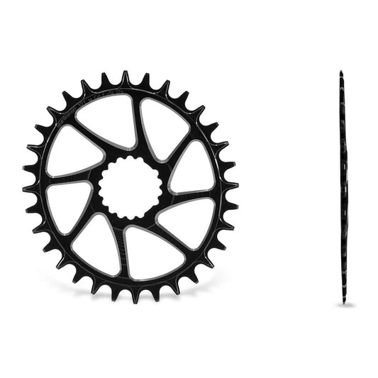 GARBARUK OVAL CHAINRING DIRECT MOUNT CANNONDALE HOLLOWGRAM (AI COMPATIBLE) - BLACK