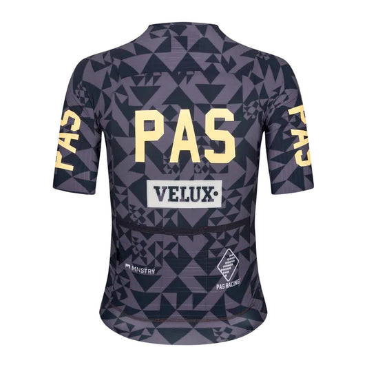 PAS NORMAL STUDIOS Mechanism Pro Women`s Jersey - AOP Origami Grey