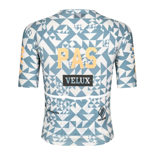 PAS NORMAL STUDIOS Mechanism Pro Men`s Jersey - AOP Origami Light Blue