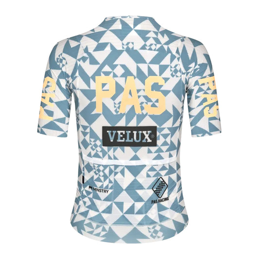 PAS NORMAL STUDIOS Mechanism Pro Women`s Jersey - AOP Origami Light Blue