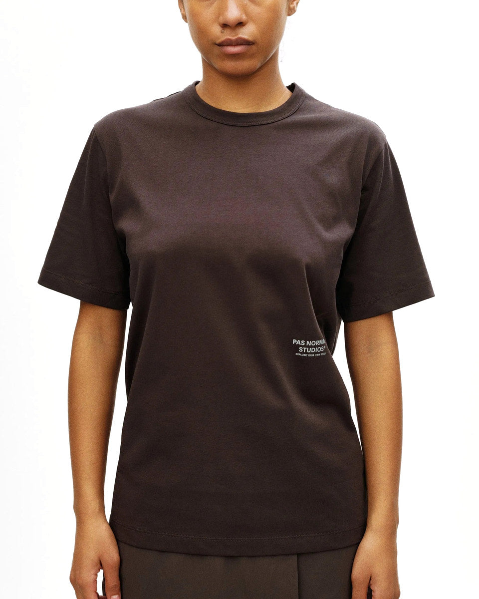 PAS NORMAL STUDIOS Off Race Cotton Tech TShirt - Dark Purple