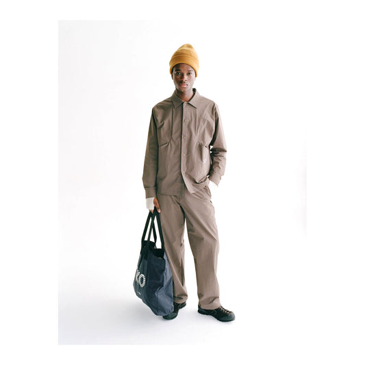 PAS NORMAL STUDIOS Off Race Tech Overshirt - Ash Brown