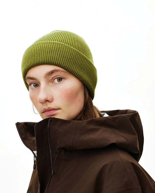 PAS NORMAL STUDIOS Off Race Wool Knit Beanie - Dark Lime