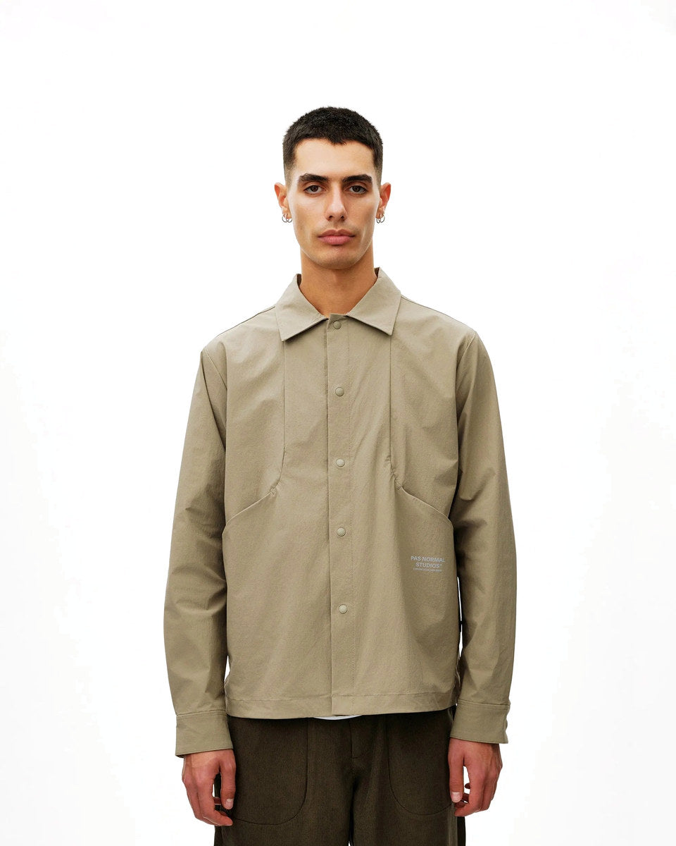PAS NORMAL STUDIOS Off Race Tech Overshirt - Dusty Earth