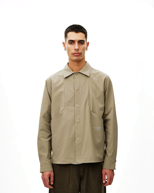 PAS NORMAL STUDIOS Off Race Tech Overshirt - Dusty Earth