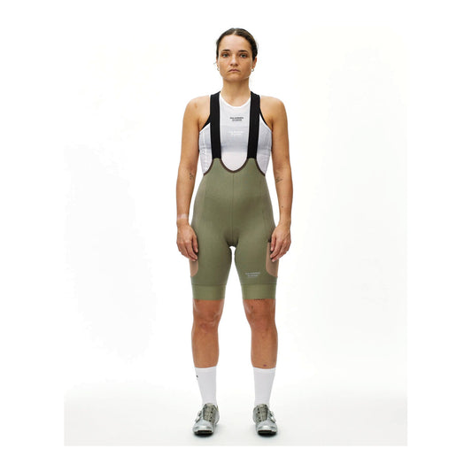 PAS NORMAL STUDIOS Women Escapism Cargo Bibs - Light Olive