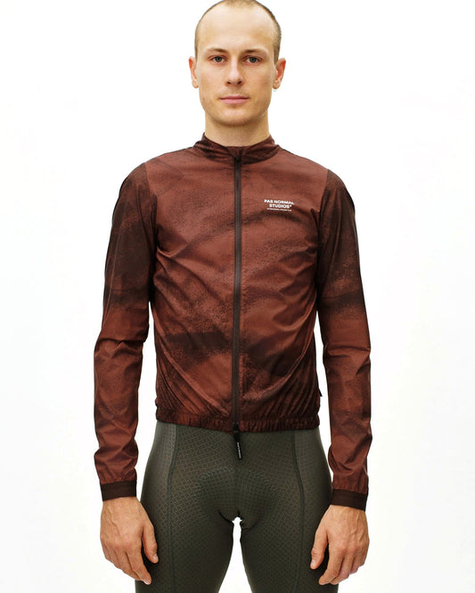 PAS NORMAL STUDIOS Mechanism Stow Away Jacket - AOP Light brown
