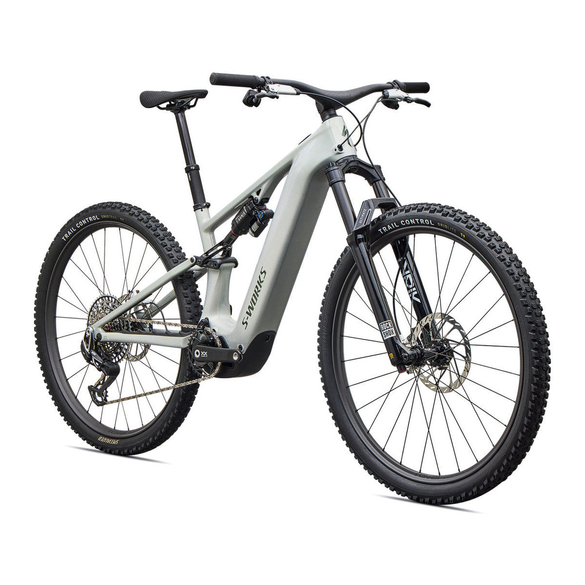 SPECIALIZED SWORKS TURBO LEVO R MTB EBIKE - DLM MET/CMLN SIL GRN/OAK GRN MET