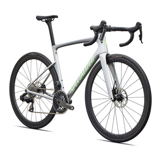 SPECIALIZED TARMAC SL9 EXPERT ROAD BIKE - SILVER DUST/POWDER LIME