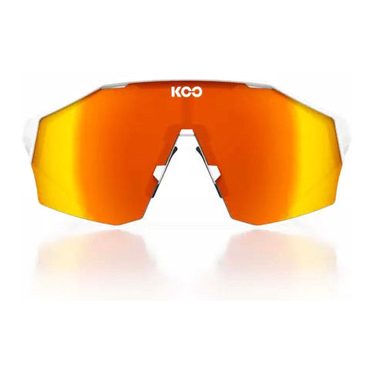 KOO Alibi Eyewear White/Matt - Red Mirror Lens