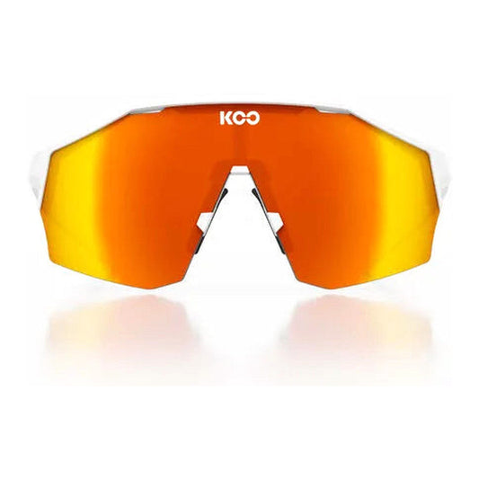 KOO Alibi Eyewear White/Matt - Red Mirror Lens