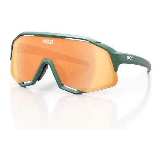 KOO Demos Eyewear Green/Mat - Orange Mirror Lens