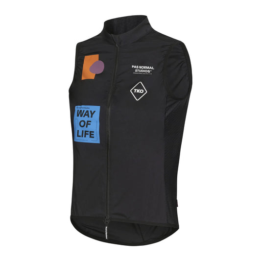 PAS NORMAL STUDIOS TKO Mechanism Stow Away Gilet AW24 - Black