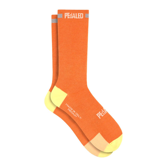 PEDALED Odyssey Merino Reflective Socks - Orange