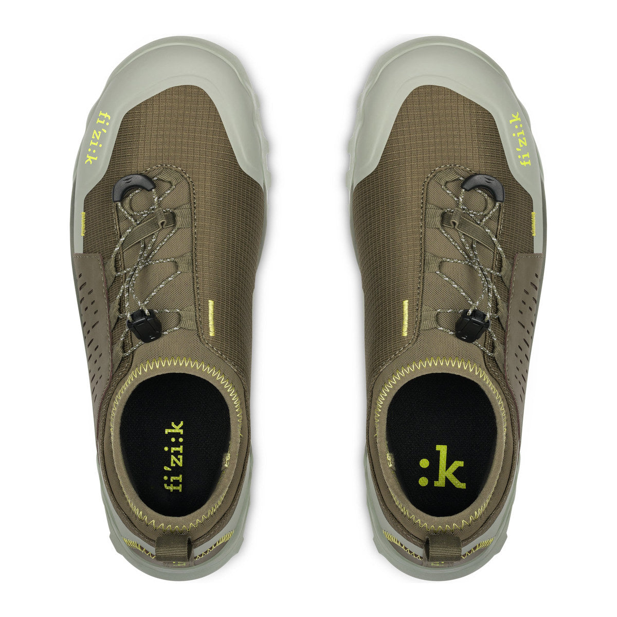FIZIK TERRA ERGOLACE 2 GRAVEL SHOES - FOREST GREEN/CARAMEL