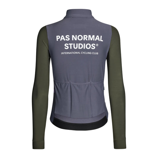 PAS NORMAL STUDIOS Mechanism Women Long Sleeve Jersey - Steel/Dark Olive