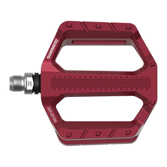 SHIMANO PD-EF202 Flat Pedals - Red